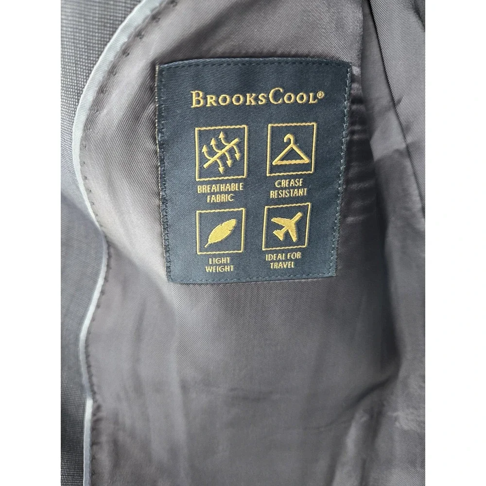 Brooks Brothers BrooksCool Fitzgerald Navy Blazer Jacket 44L Wool Full Canvas 2B